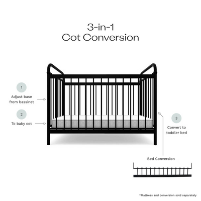 Sonata Cot - Black