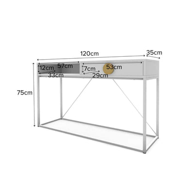 Eclipse Console Table  - White