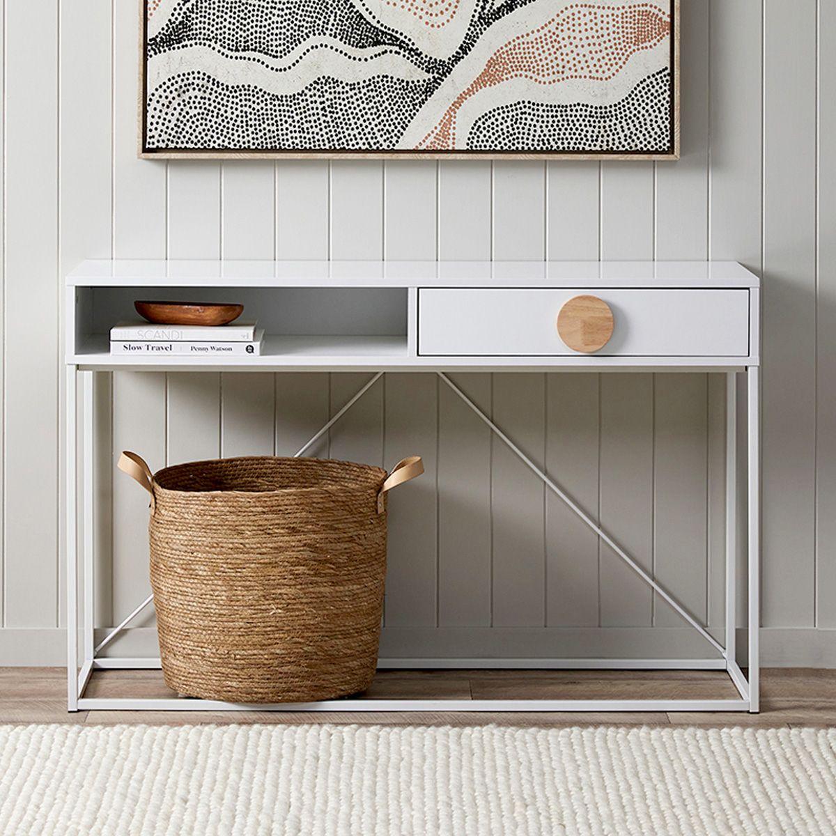 Eclipse Console Table  - White