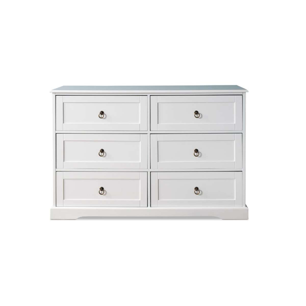 Hamptons Six Drawer - Wide