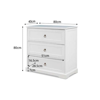 Hamptons Three Drawer