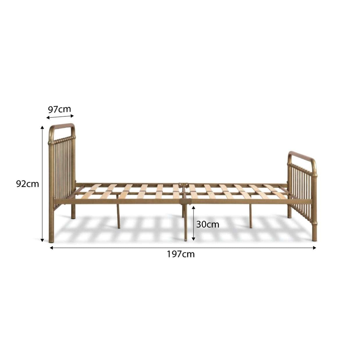Sonata Bed - King Single - Bronze