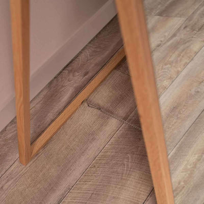 Ola Full Length Curved Rectangle Oak Mirror