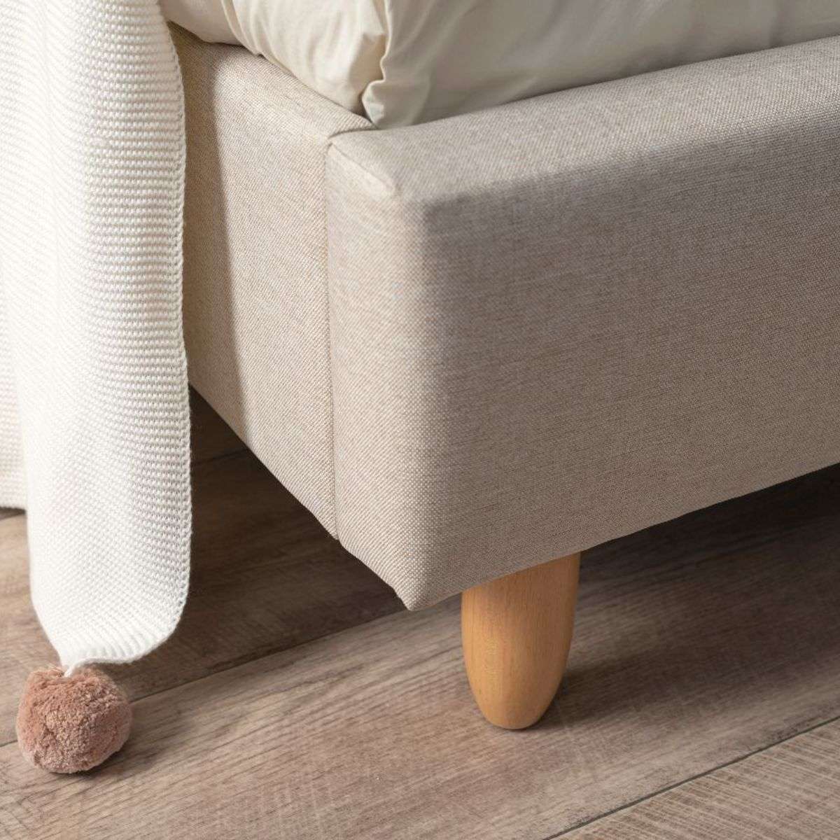 Imogen King Single Bed - Natural