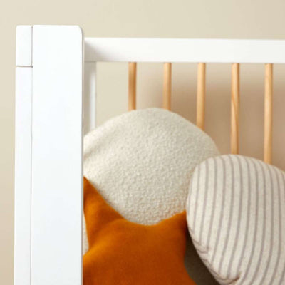 Aspen Cot Toddler Bed Half Frame - White/Natural