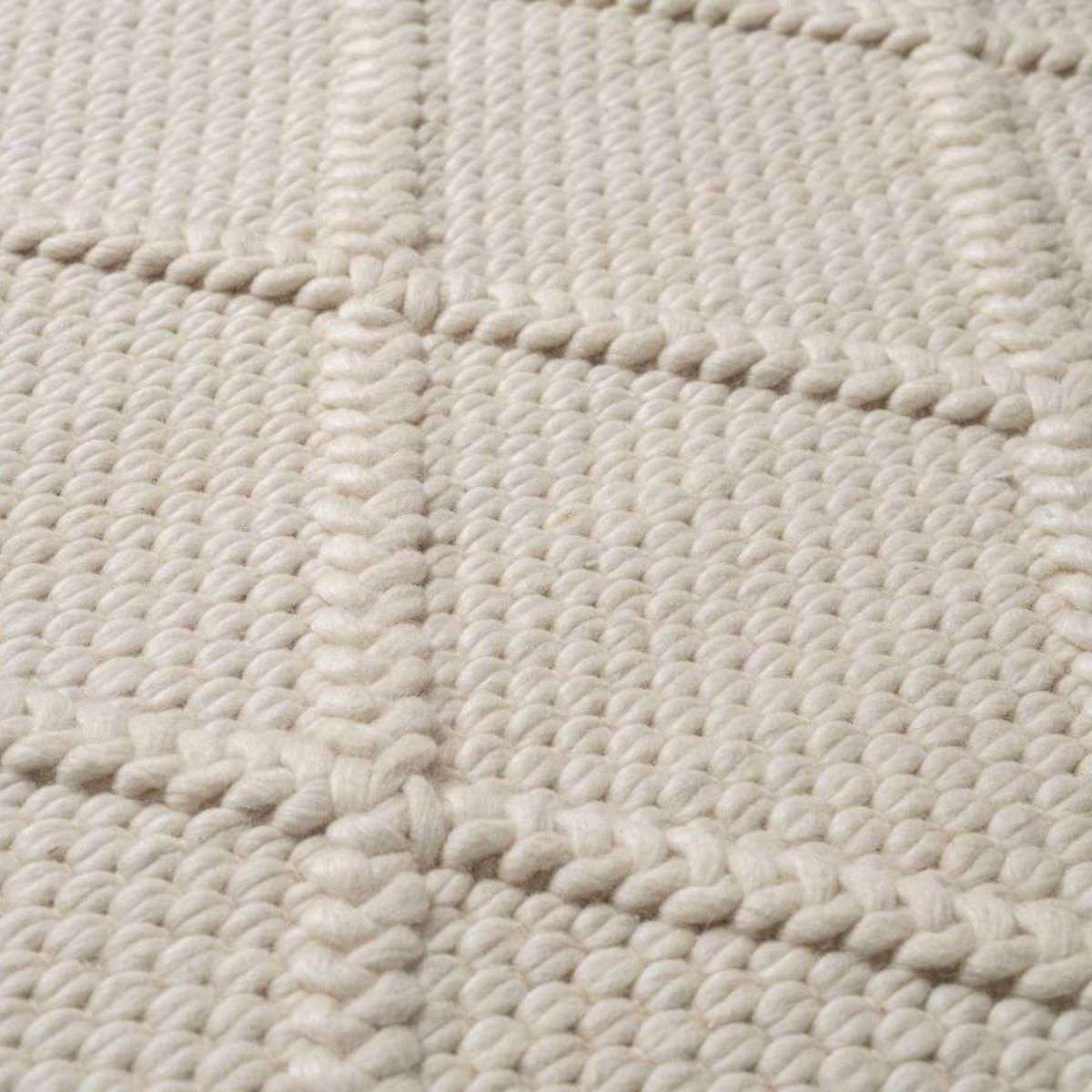 Hannah Diamond Wool Blend Floor Rug - Round