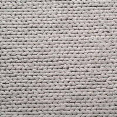 Charlotte Braided Wool Blend Rug - Large - Grey