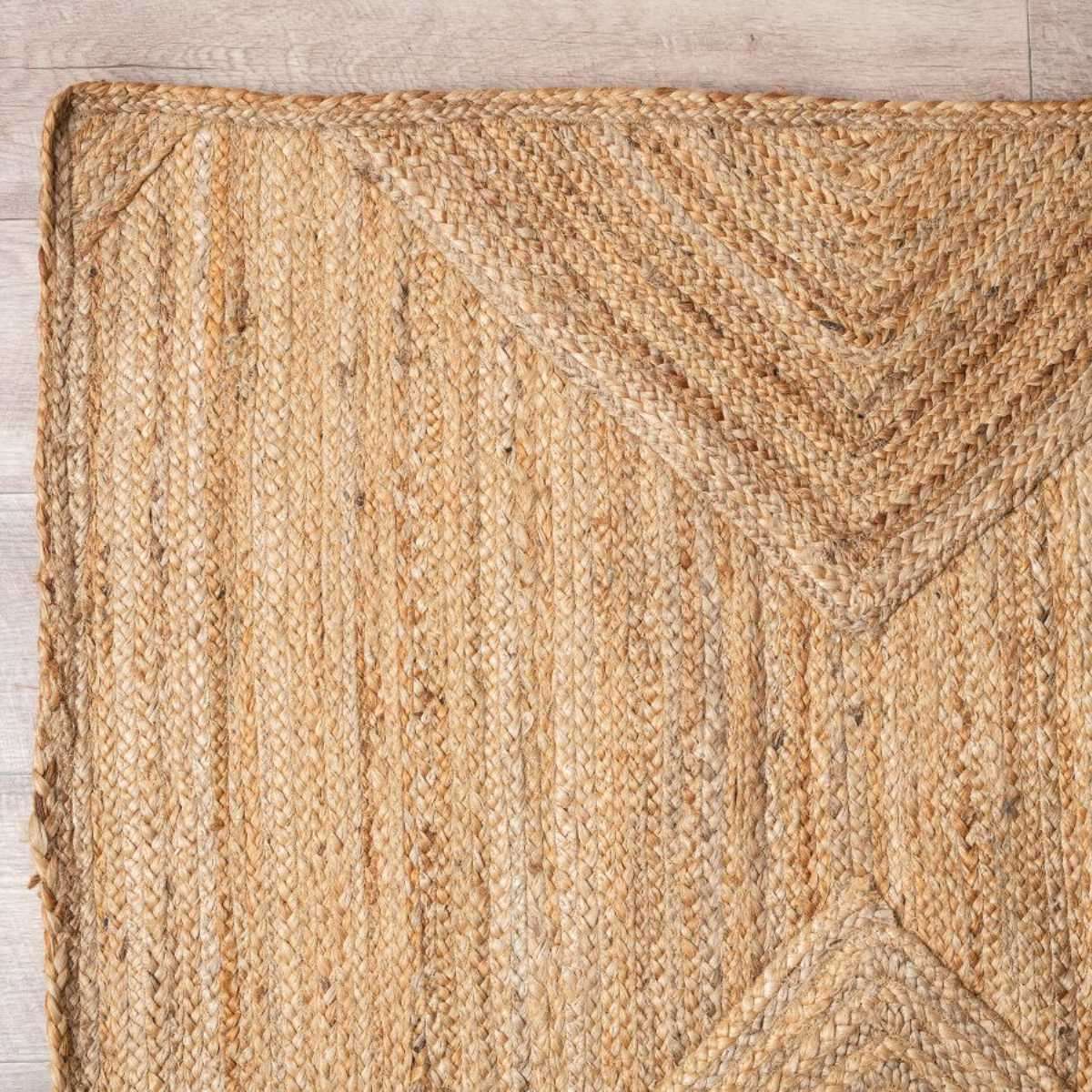 Mia Diamond Jute Rug - Large - Natural
