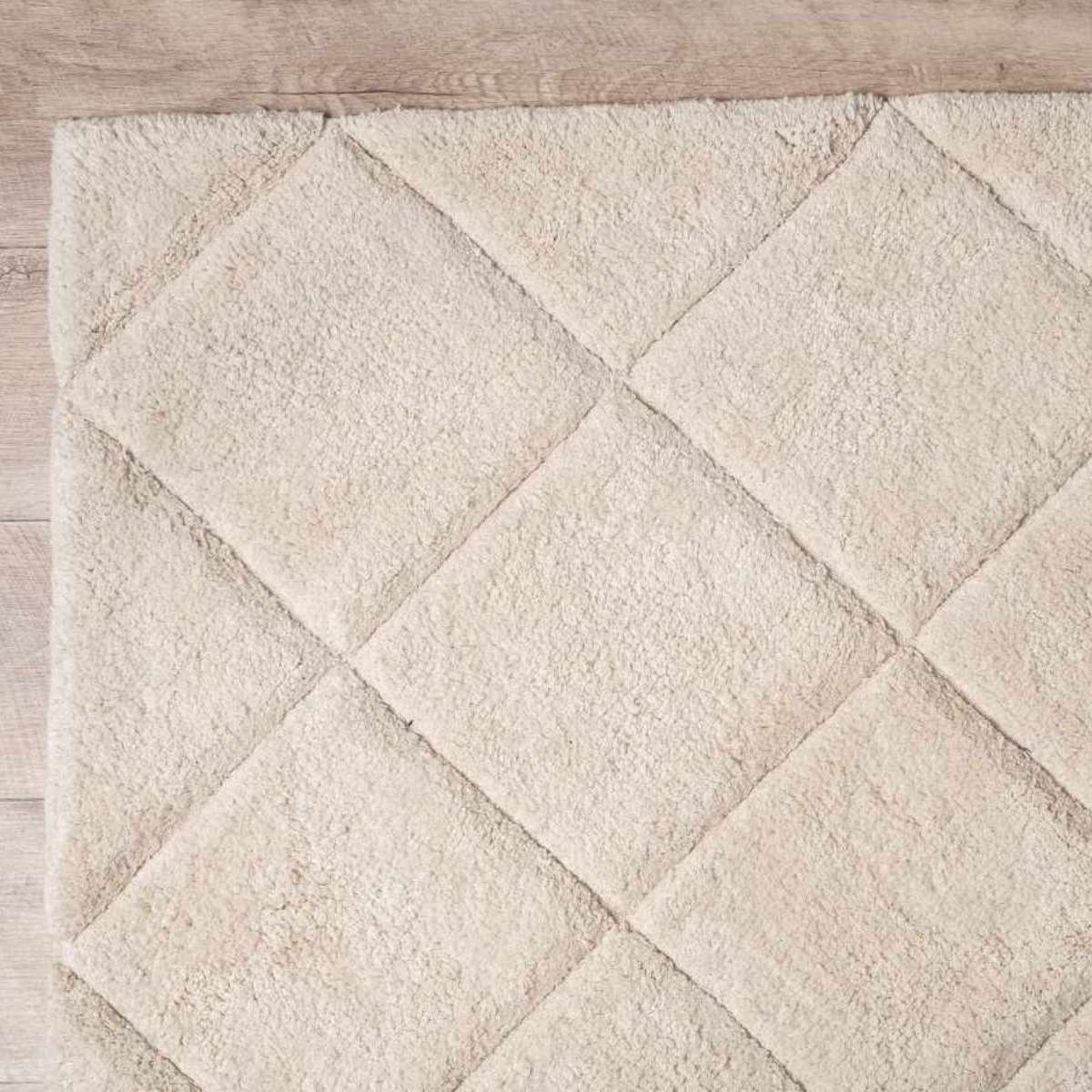 Rea Diamond Floor Rug - Large - Cream