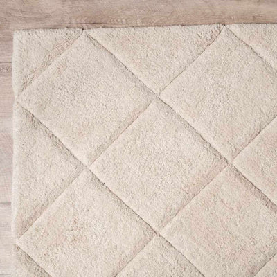 Rea Diamond Floor Rug - Large - Cream