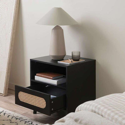 Claremont Bedside Table - Black