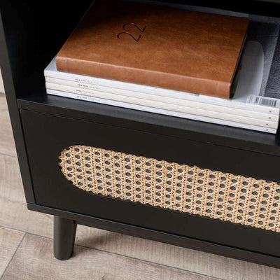 Claremont Bedside Table - Black