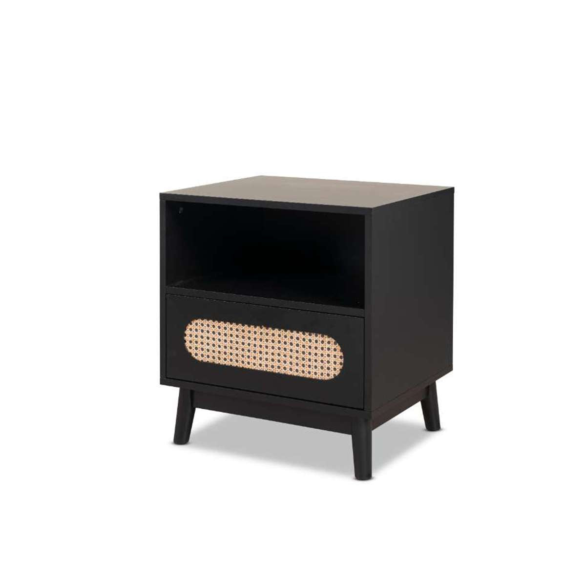 Claremont Bedside Table - Black