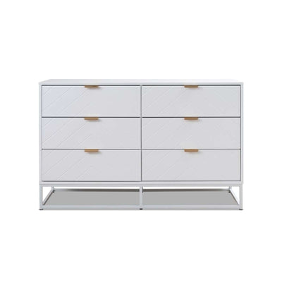 Inca Six Drawers - White