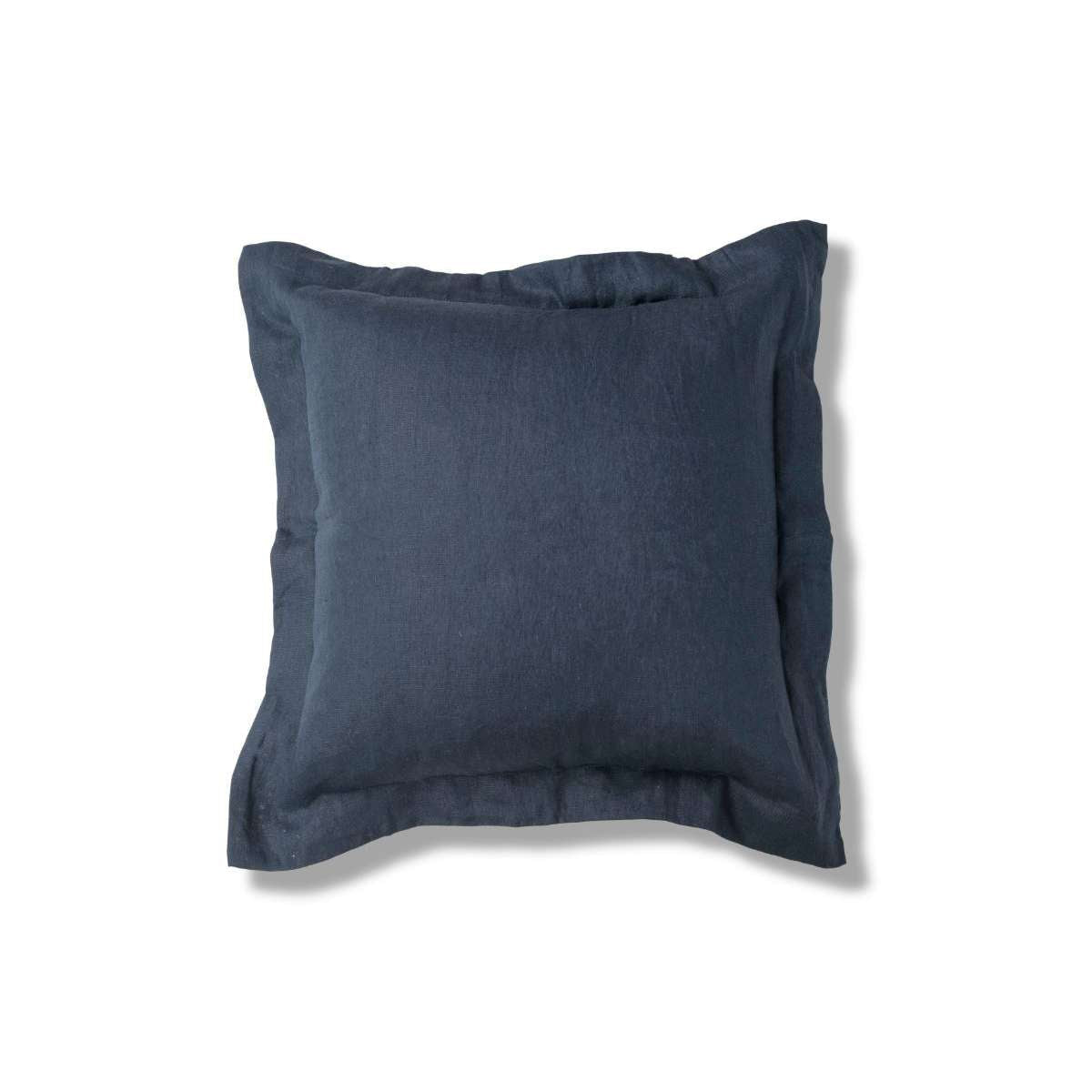 Mocka Linen Cushion - Navy Blue