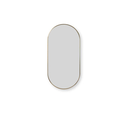 Rony Metal Pill Shaped Mirror - Gold