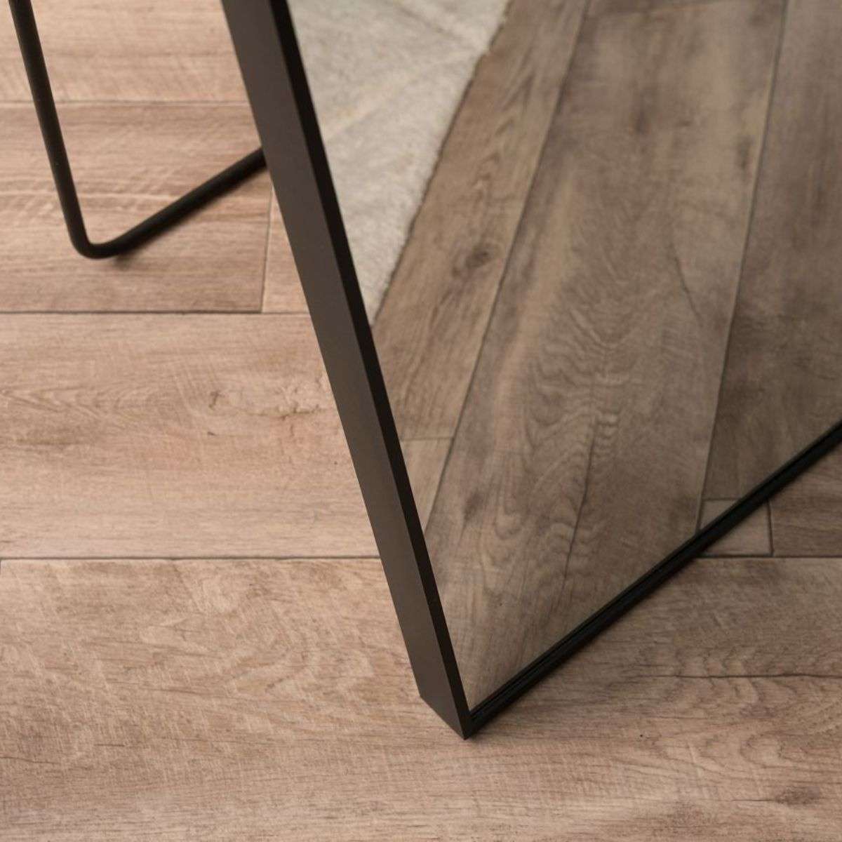 Jackson Metal Arch Full Length Freestanding Mirror - Black