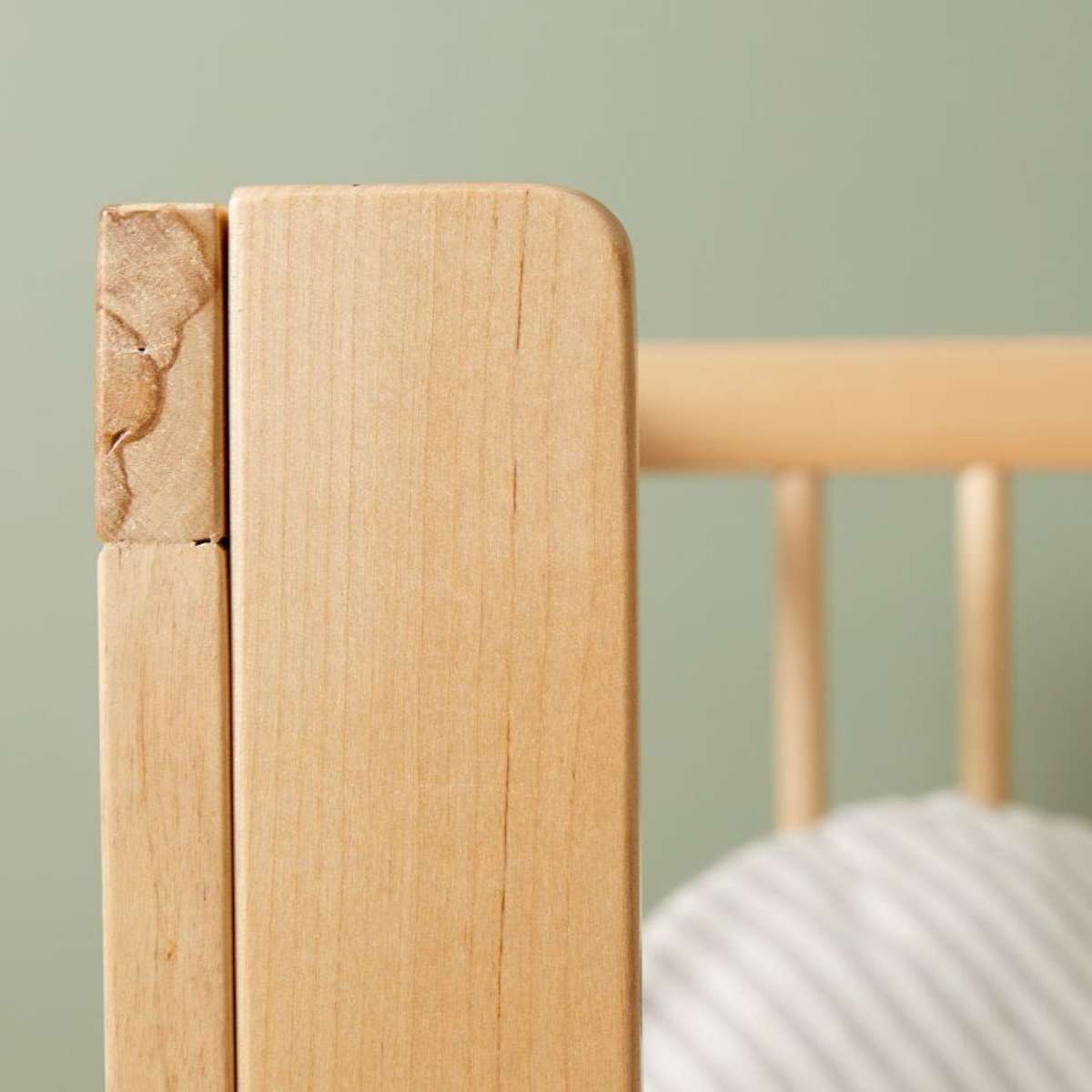 Aspen Cot Toddler Bed Half Frame - Natural Birch