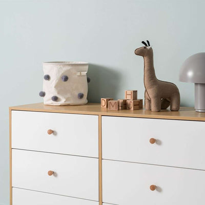 Aspen Six Drawer - White/Natural