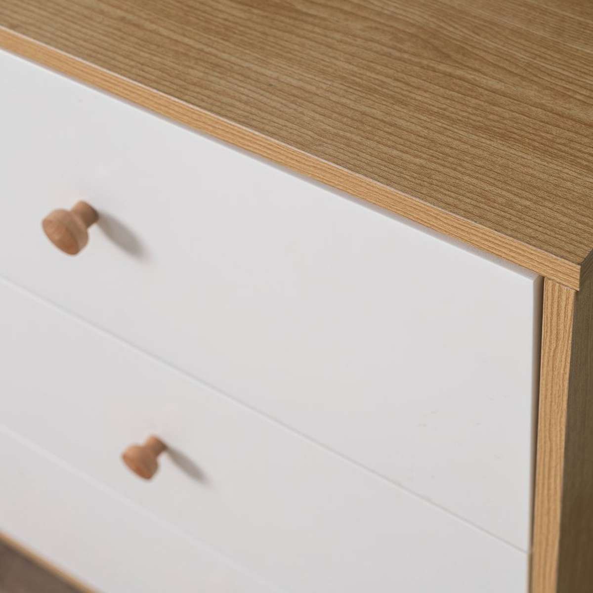 Aspen Six Drawer - White/Natural