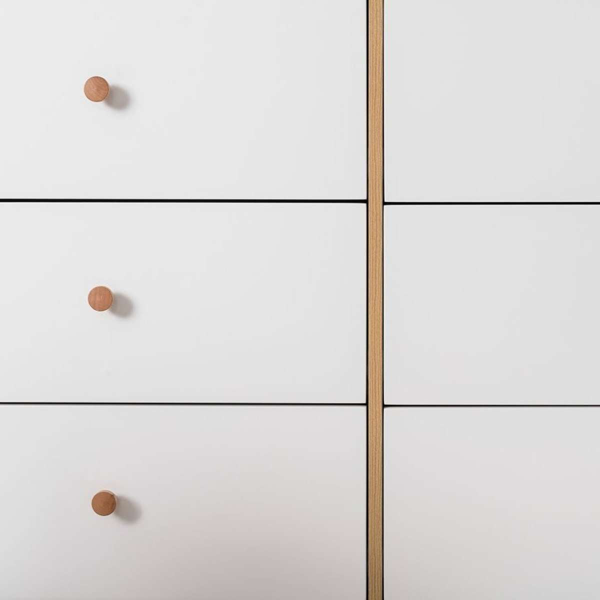 Aspen Six Drawer - White/Natural