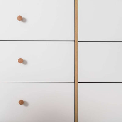 Aspen Six Drawer - White/Natural