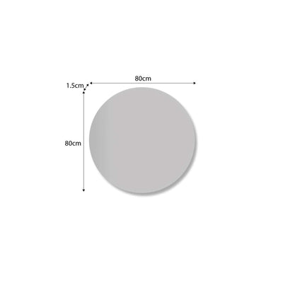 Kalili Frameless Round Mirror