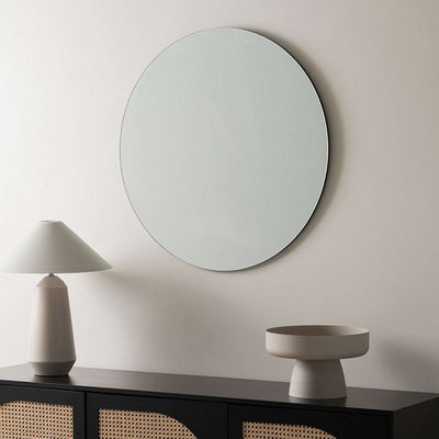 Kalili Frameless Round Mirror
