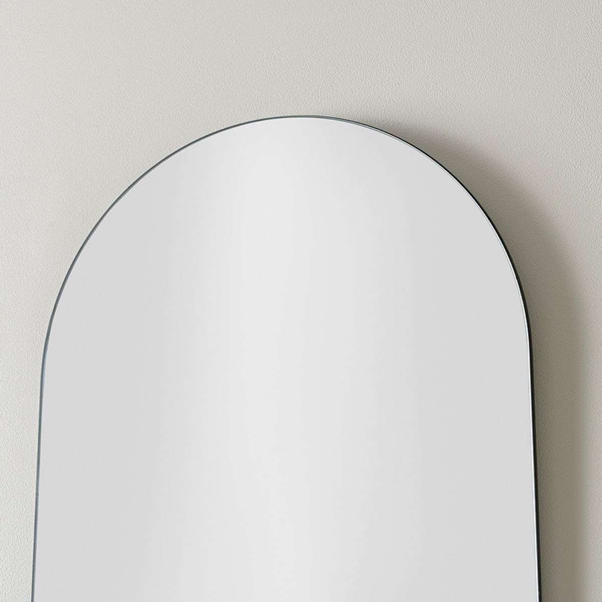 Kalili Frameless Pill Shaped Mirror