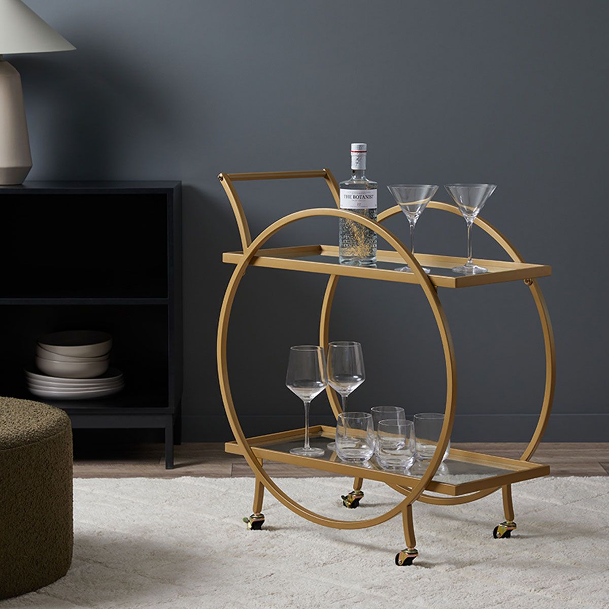 Alice Bar Cart - Bronze