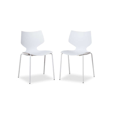 Pia Dining Chair - Set of 2 - White
