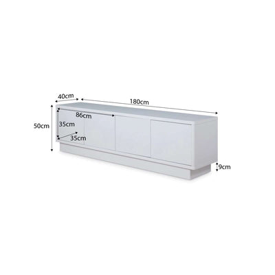 Oslo Entertainment Unit - White