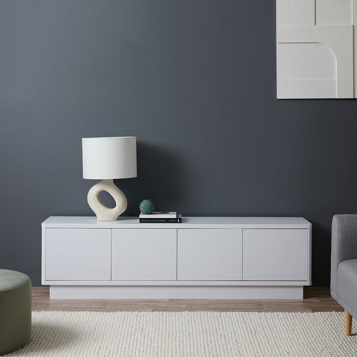 Oslo Entertainment Unit - White