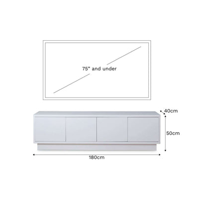 Oslo Entertainment Unit - White