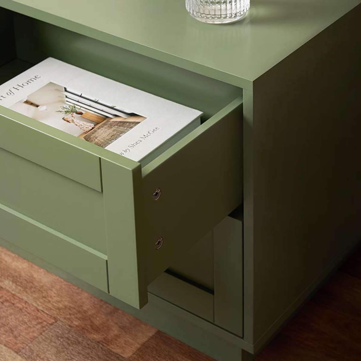Eros Bedside Table - Sage Green