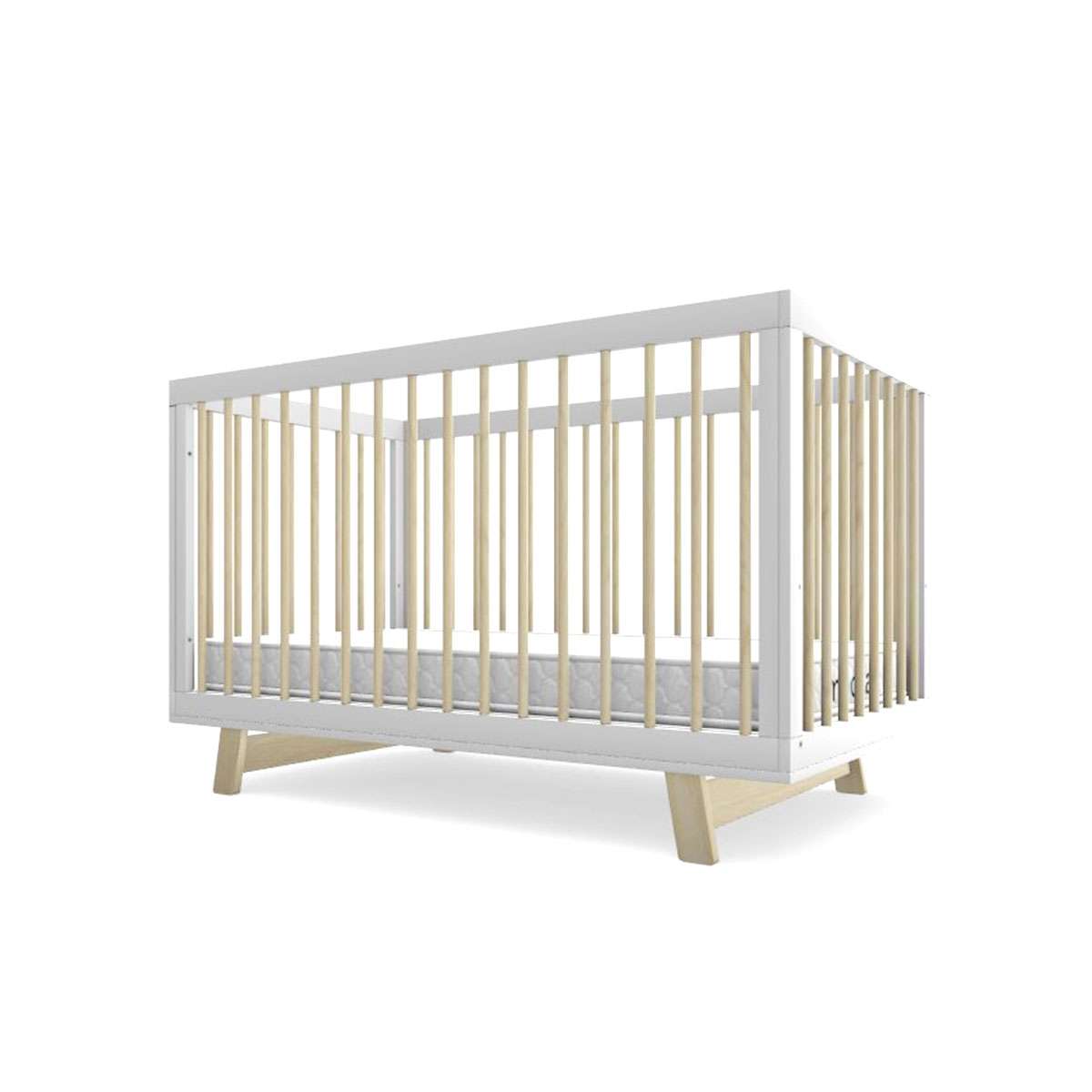 Aspen Classic Cot - White/Natural