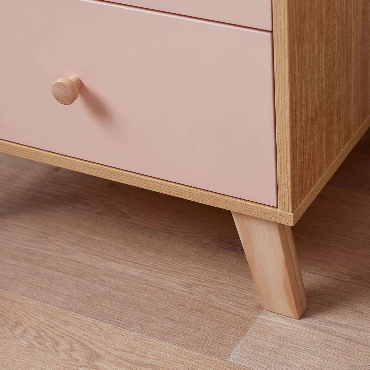 Aspen Bedside Table - Pink