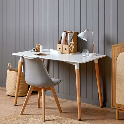 Contemporary 4 Seater Dining Table - White