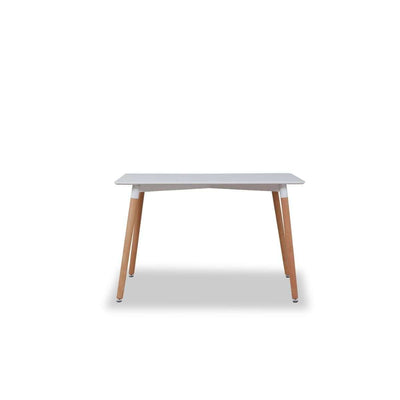 Contemporary 4 Seater Dining Table - White