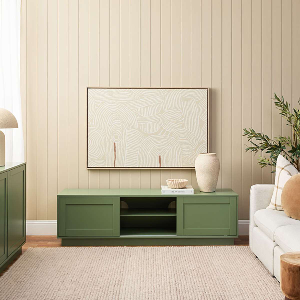 Eros Entertainment Unit - Sage Green