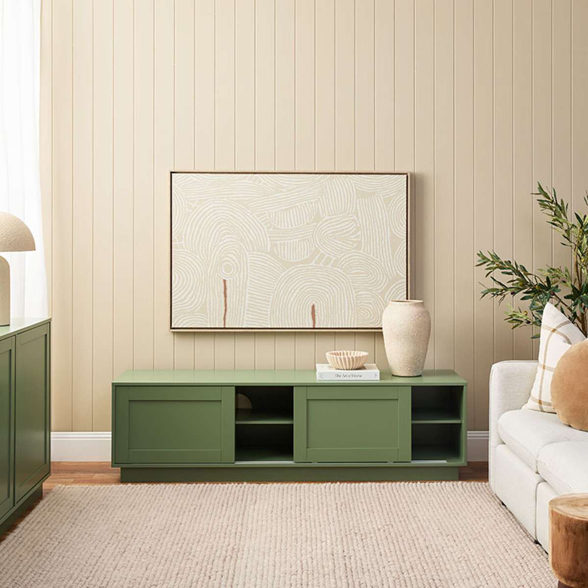 Eros Entertainment Unit - Sage Green