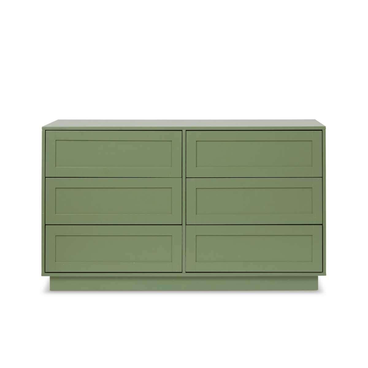 Eros Six Drawer - Sage Green