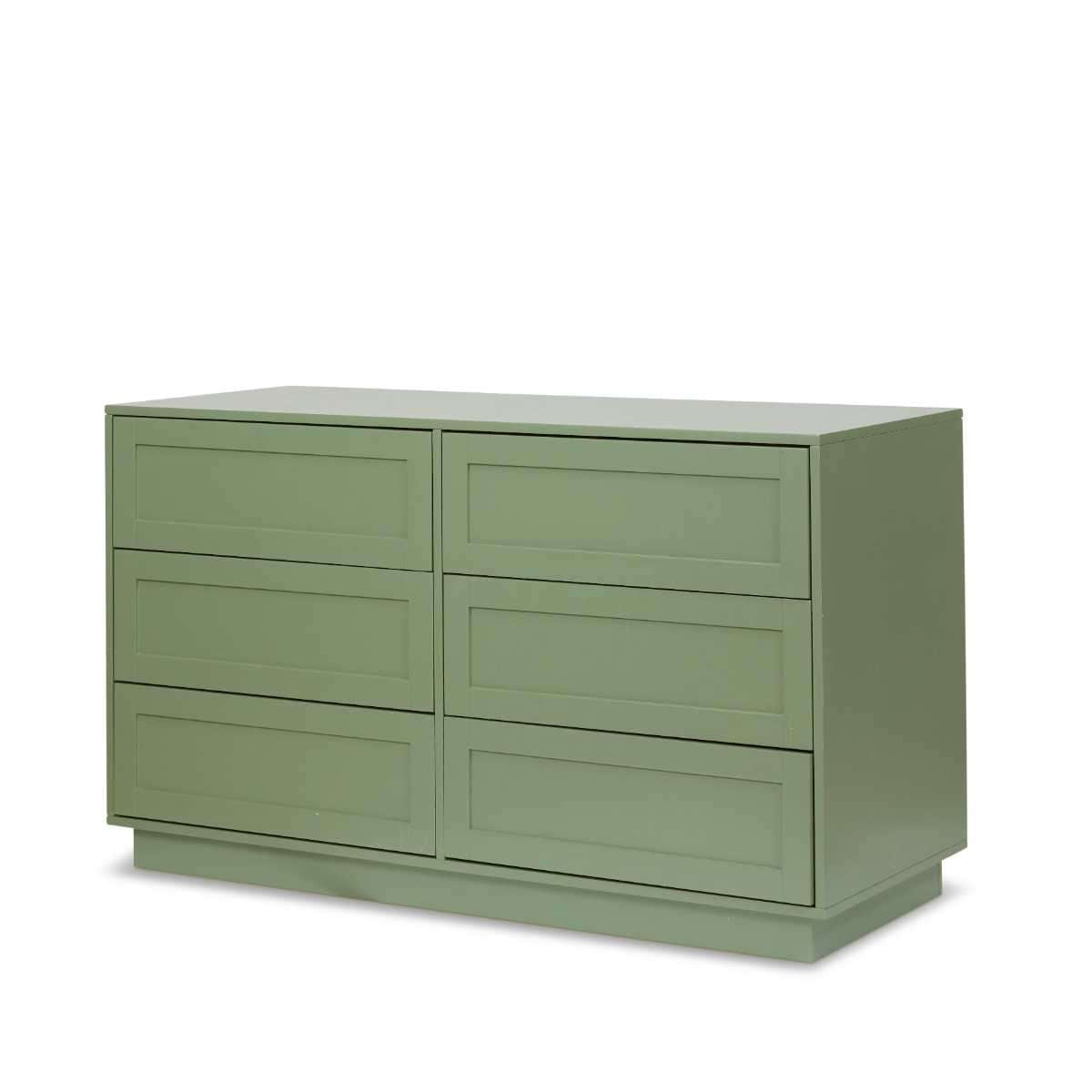 Eros Six Drawer - Sage Green