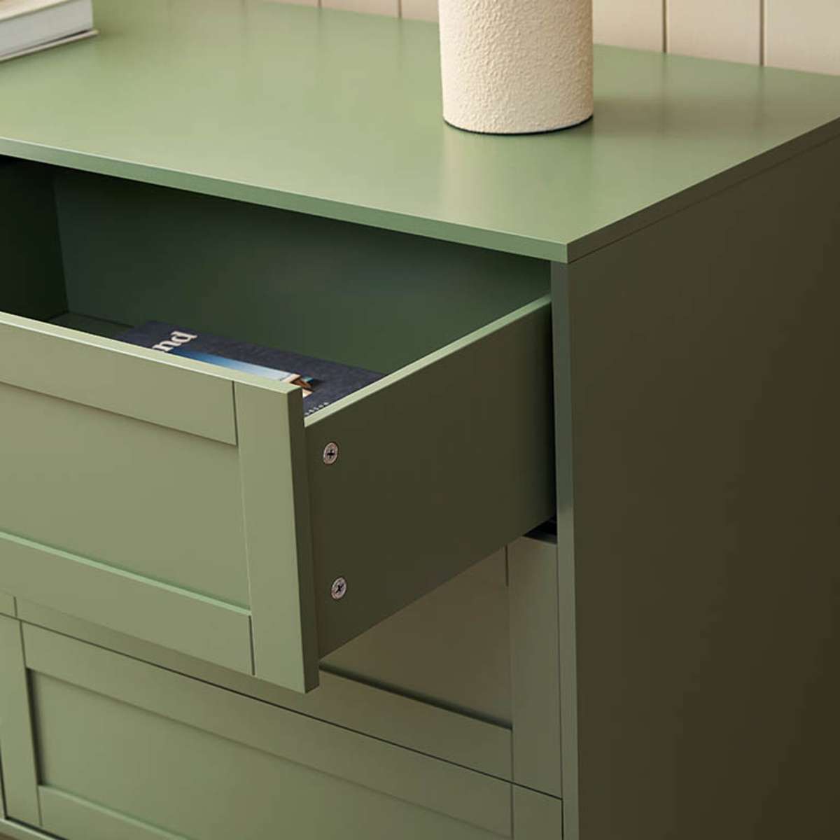 Eros Six Drawer - Sage Green