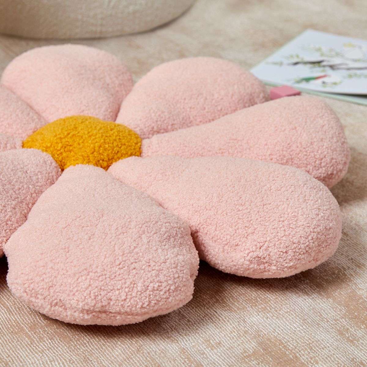 Boucle Flower Cushion