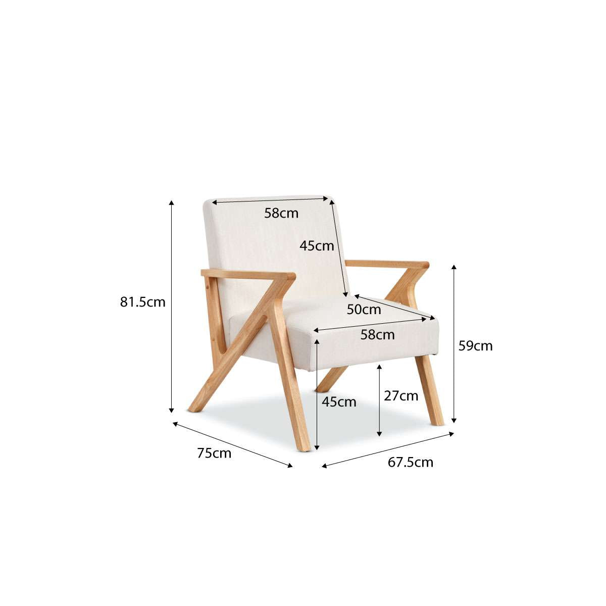 Hector Occasional Chair - Natural