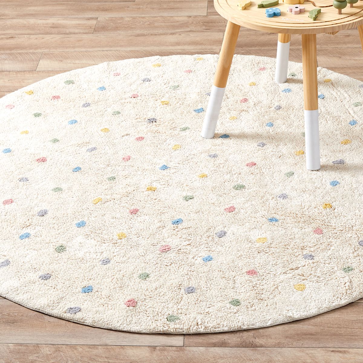 Addy Round Spot Rug - Multi