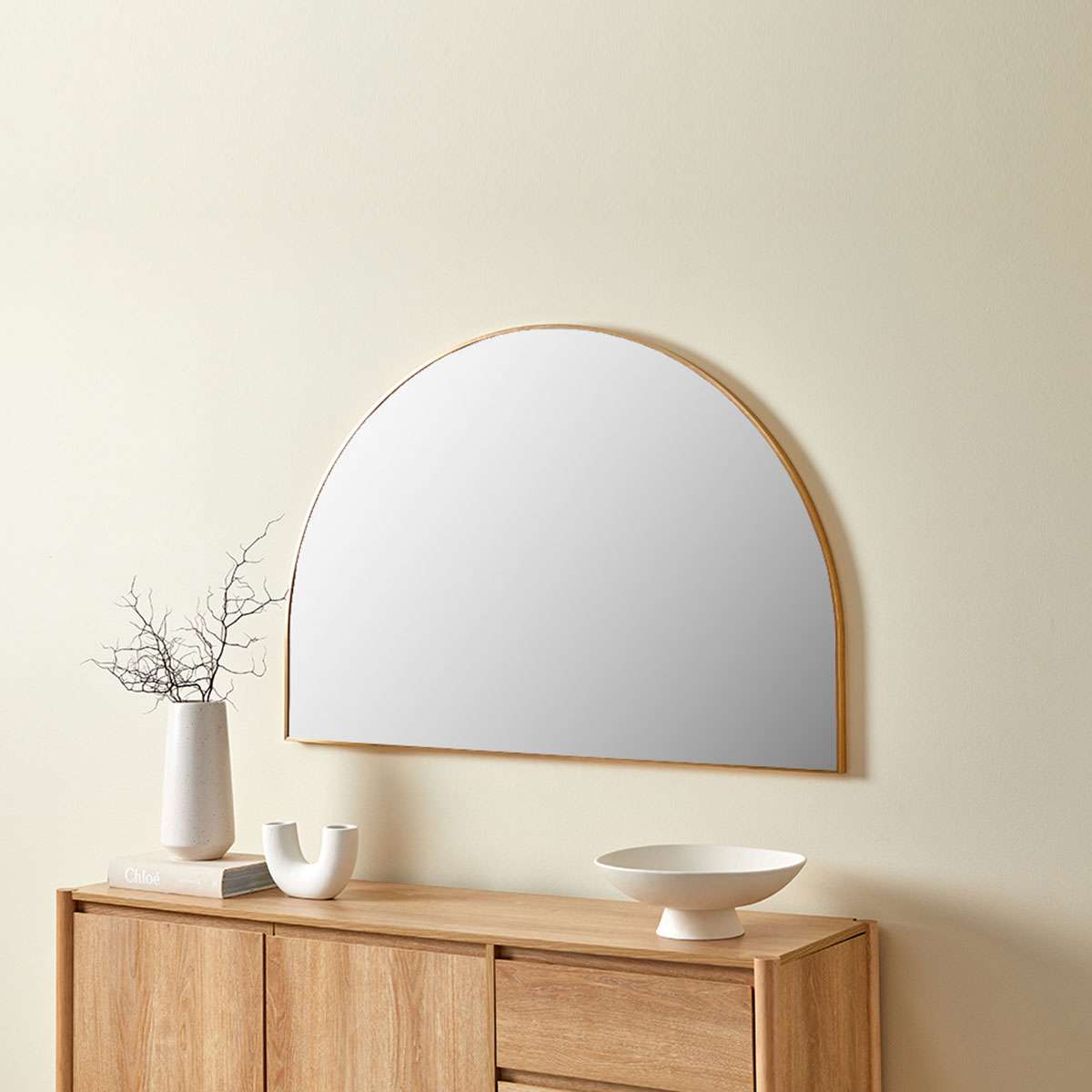 Anna Arch Mirror - Gold