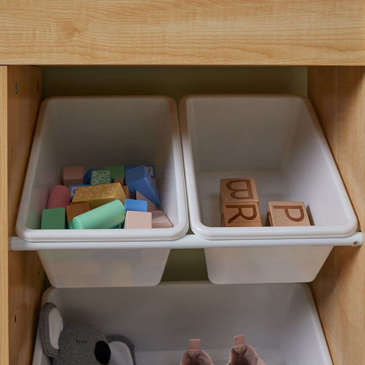 Theo Kids Bookshelf and Tub Organiser