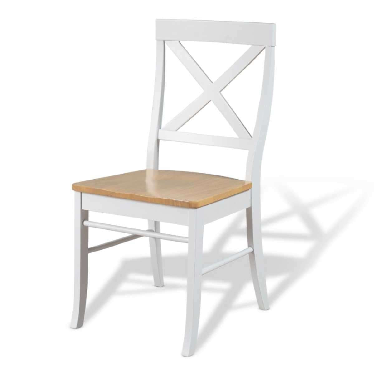 Hamptons Dining Chair - White/Natural